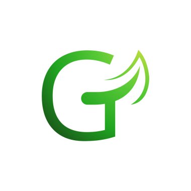 g ilk harf vektör logo simgesi