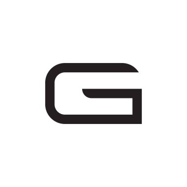 g ilk harf vektör logo simgesi