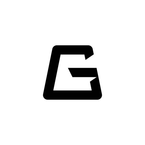 Anfangsbuchstabe Vektor Logo Symbol — Stockvektor