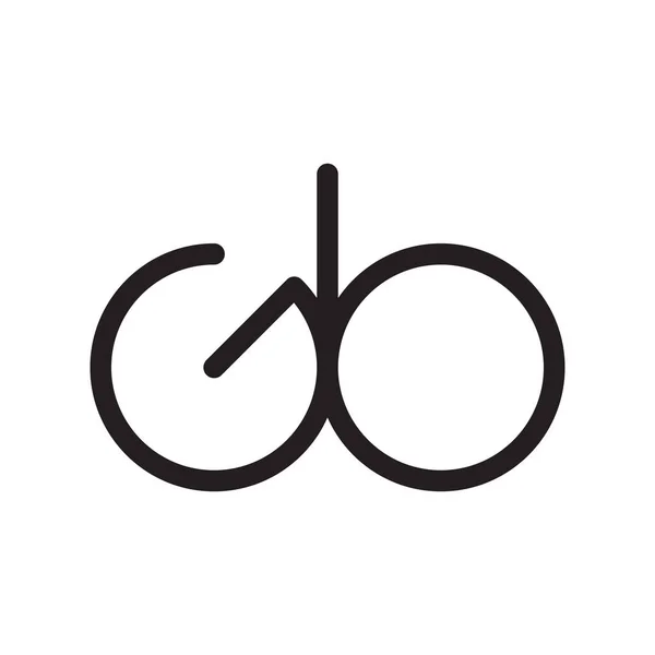 gb ilk harf vektör logo simgesi