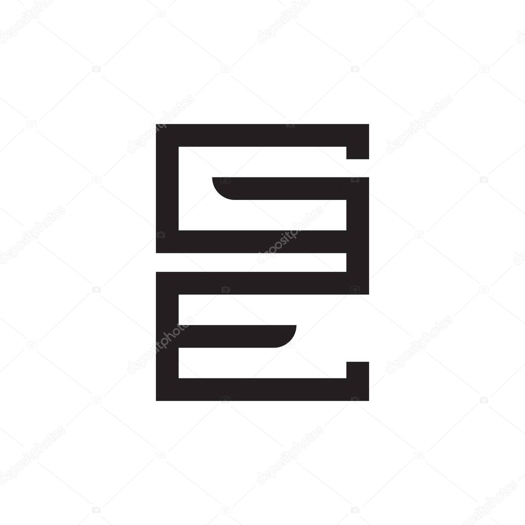 Ge initial letter vector logo icon