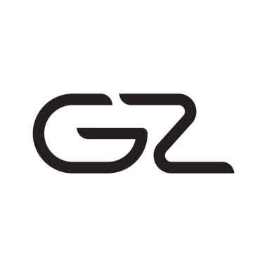 gz ilk harf vektör logo simgesi