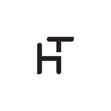 İlk harf vektör logosu simgesi