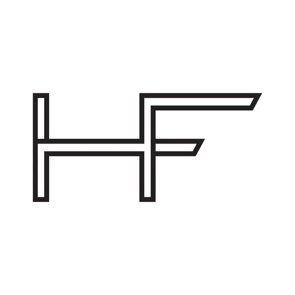 Hf初始字母向量图标 — 图库矢量图片