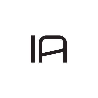 a ilk harf vektör logo simgesi