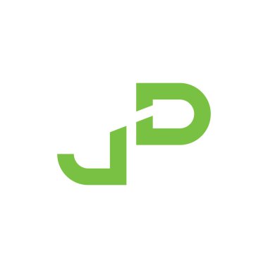jd ilk harf vektör logo simgesi