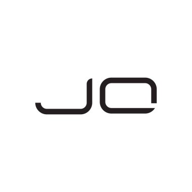 jo ilk harf vektör logo simgesi