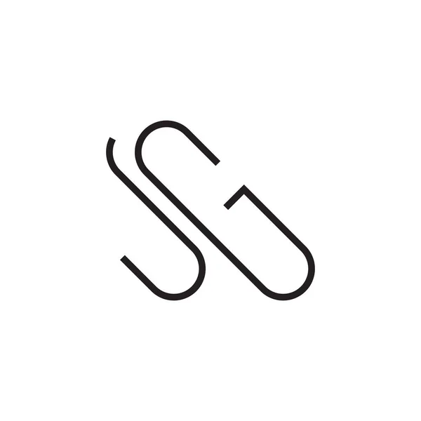jg ilk harf vektör logo simgesi