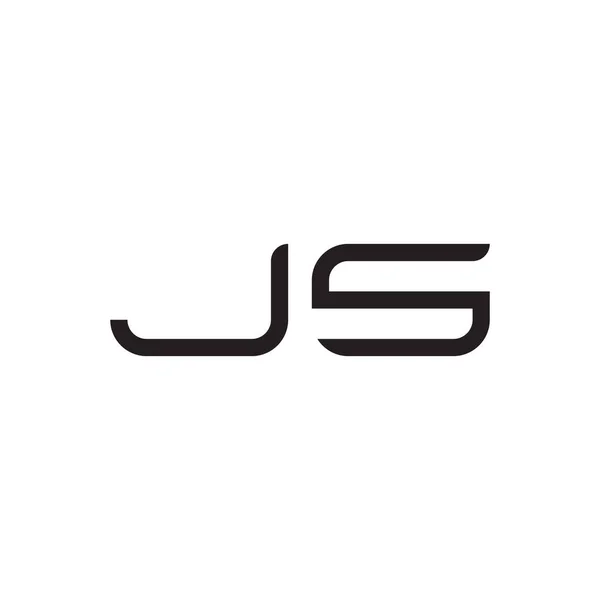 Js頭文字ベクトルロゴアイコン — ストックベクタ