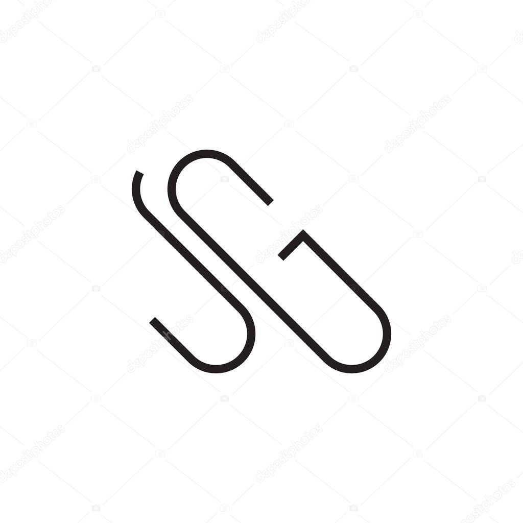 Jg initial letter vector logo icon