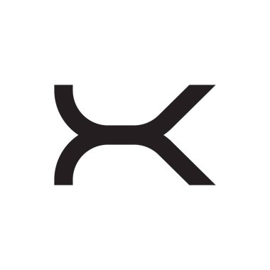 k ilk harf vektör logo simgesi