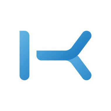 k ilk harf vektör logo simgesi