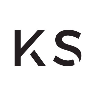 İlk harf vektör logo simgesini açar