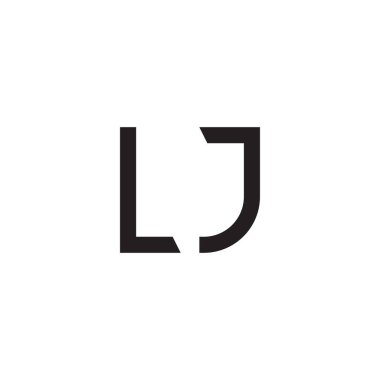 LJ ilk harf vektör logo simgesi