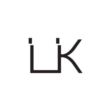 İlk harf vektör logosu simgesi