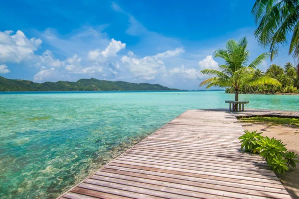 Motu Ilha Bora Bora Ilhas Sociedade Polinésia Francesa — Fotografia de Stock