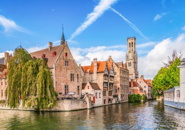 Bruges, Belçika 'da Kanal.