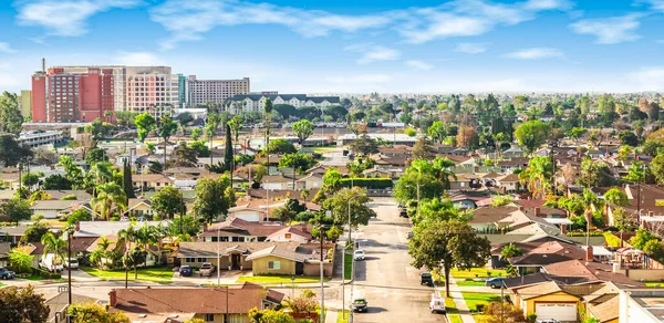 Panoramic View Neighborhood Anaheim Orange County California — Stock Photo, Image