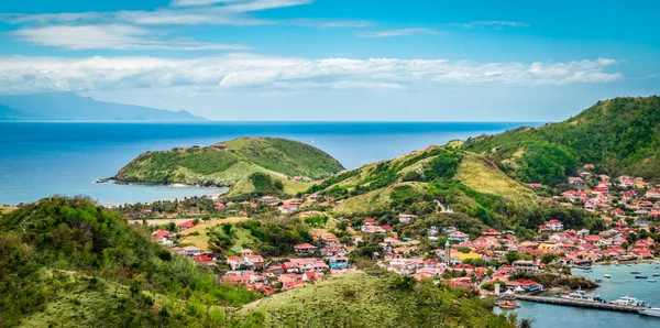 Panoramic Landscape View Terre Haut Guadadadoupe Les Saintes Caribbean Sea — 스톡 사진