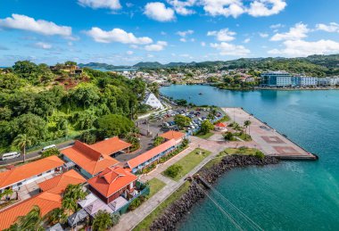Castries Limanı, St Lucia.. 