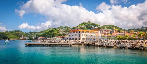 Panorámás Kilátás Kikötőre Grenada Karib Tenger — Stock Fotó