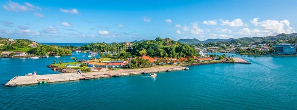 Lucia Nın Panoramik Liman Manzarası — Stok fotoğraf