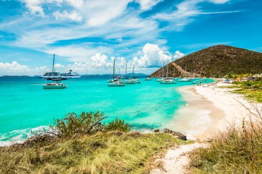 White Bay Plajı, Jost Van Dyke, Britanya Virjin Adaları.