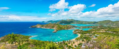 Panoramic landscape of Shirley Heights, Antigua and Barbuda clipart