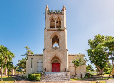 Church in Frederiksted, St Croix, Vigin Islands. clipart