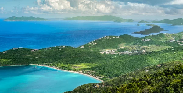 Magens Bay Beach Thomas Karayipler Panoramik Manzara Manzarası — Stok fotoğraf