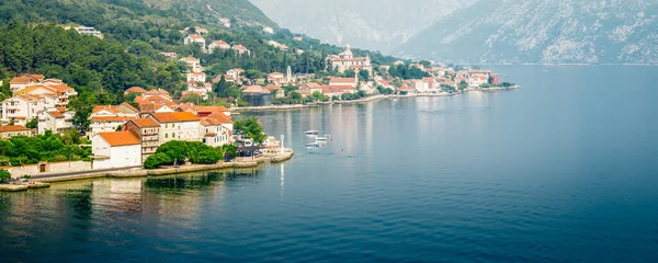 Paesaggio Panoramico Della Baia Kotor Montenegro — Foto Stock