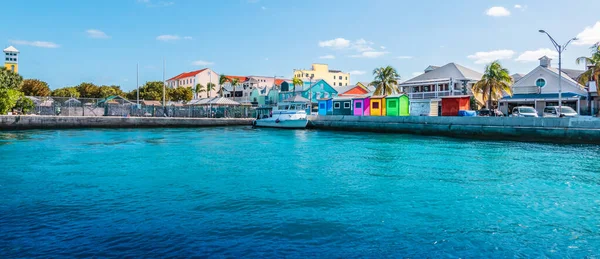 Panoramautsikt Över Hamnen Nassau Bahamas — Stockfoto