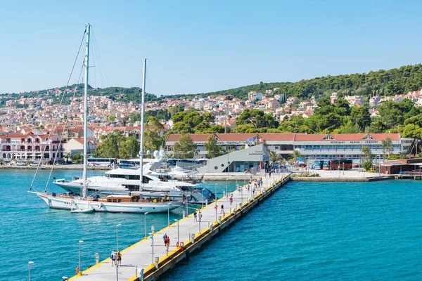 Argostoli Limanında Iskele Kefalonia Yunanistan — Stok fotoğraf