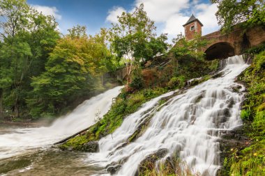Coo Şelaleleri. Ardennes, Belçika 'da turistik ilgi.