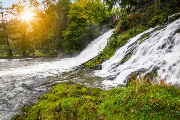 Coo Ardennes Belçika Uzun Süre Çarpıcı Popüler Şelaleler Görüldü — Stok fotoğraf