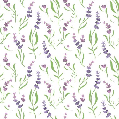 desenli lavanta çiçekleri.