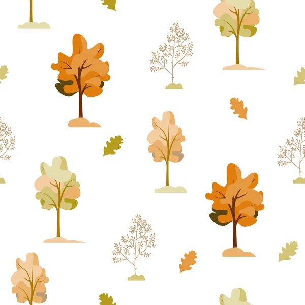 Herbst Landschaft Vektorillustration Hintergrund Hexenberge Felder Bäume Sonne — Stockvektor