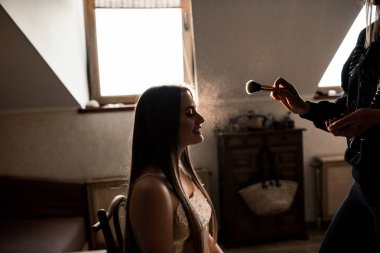 gelin Portre düğün makyaj, düğün saç modeli