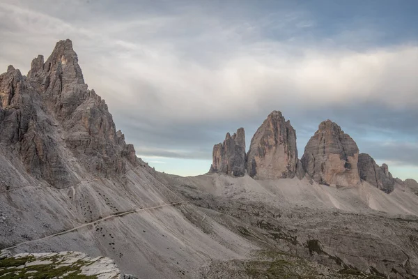 Tre Cime Lavaredo Rocks Formations Dolomites Northern Italian Asps — стоковое фото
