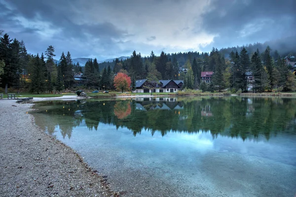 Gyönyörű Jasna Kranjska Gora Szlovénia — Stock Fotó