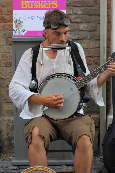 Ferrara Italia Září 2019 Festival Ferrara Buskers Který Koná Září — Stock fotografie