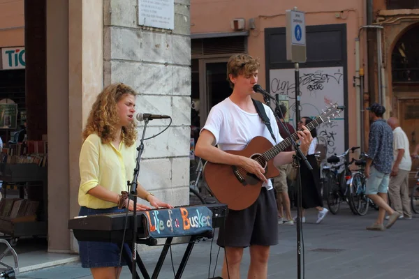 Ferrara Italia Září 2019 Festival Ferrara Buskers Který Koná Září — Stock fotografie