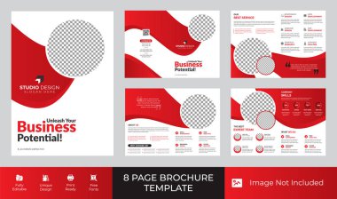 Creative multipurpose Brochure template design with A4 Page Easy to edit magazine cover page design Use for marketing, print, annual report and business presentations and Multipurpose clipart