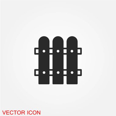 Beyaz arka plan, vektör, illüstrasyon izole çit düz simgesi