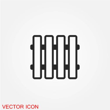 Beyaz arka plan, vektör, illüstrasyon izole çit düz simgesi