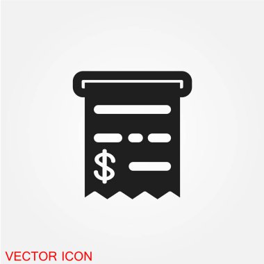 dolar işareti düz simgesi beyaz arka plan, vektör, illüstrasyon izole iş sözleşmesi