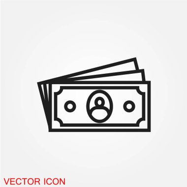 para düz simgesi, vektör illüstrasyonu 