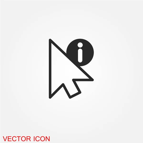 Šipka Informace Znamení Ploché Ikony Izolovaných Bílém Pozadí Vektor Ilustrace — Stockový vektor