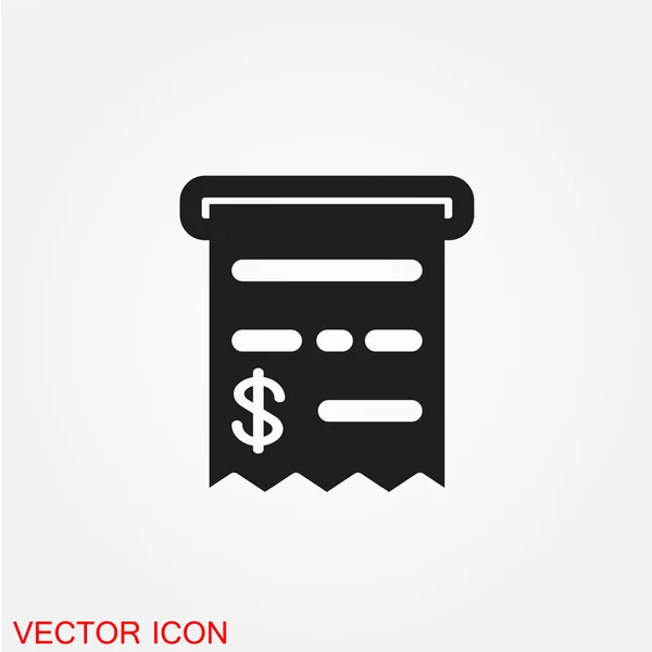 Business Contract Dollar Sign Flat Icon Isolated White Background Vector — Stock Vector