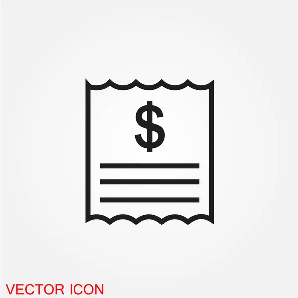 Contrato Comercial Con Signo Dólar Icono Plano Aislado Sobre Fondo — Vector de stock